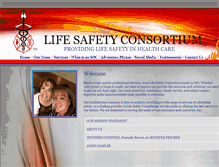 Tablet Screenshot of lifesafetyconsortium.com